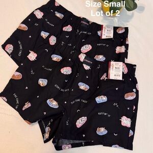 Joyspun Women's Woven Pajama Boxer Shorts, 3'' Inseam